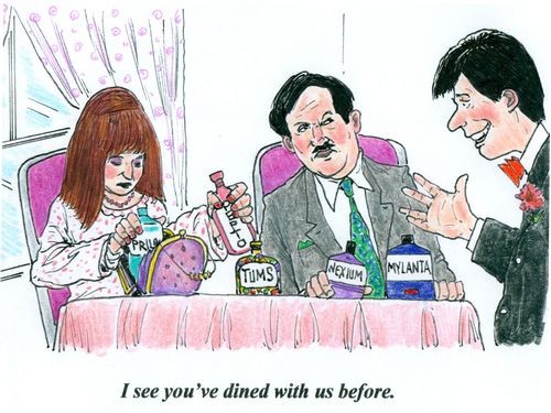 'I see you've dined with us before.'