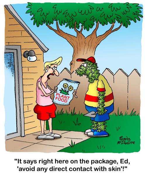 'It says right here on the package, Ed, 'avoid any direct contact with skin'!'