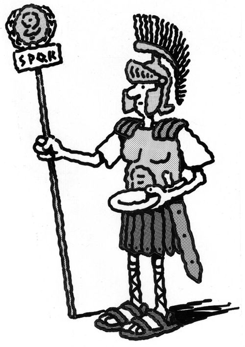 Centurion with an empty plate.