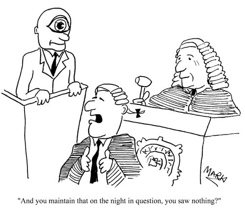"And you maintain on the night in question you saw nothing?"