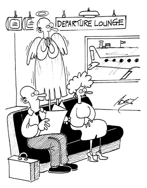 Angel in the Departure Lounge