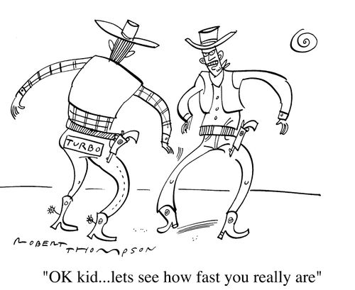 "Ok kid...lets see how fast you really are"