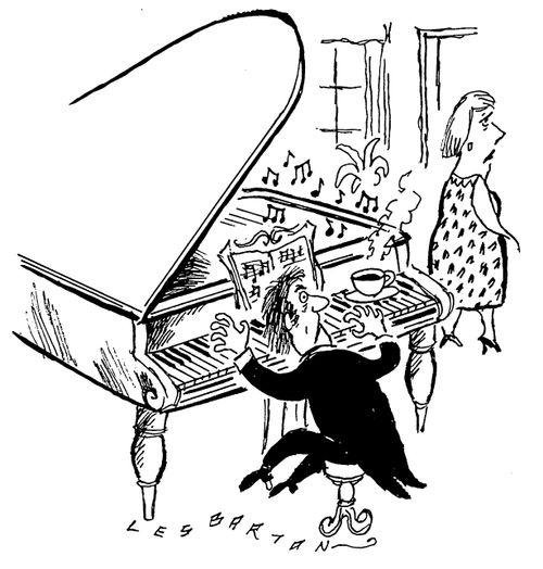 Composer's tea break