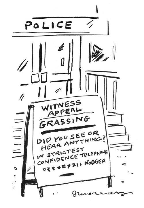 Police witness appeal for grassing.