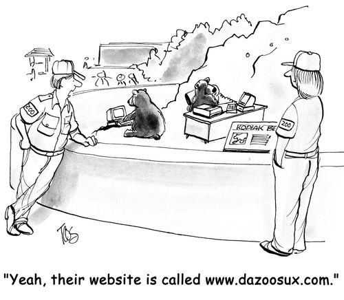 'Yeah, their website is called www.dazoosux.com.'