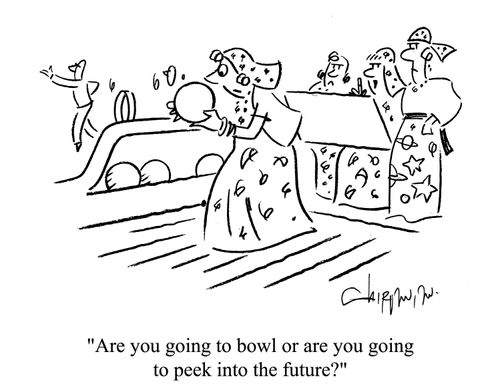 'Are you going to bowl or are you going to peek into the future?'