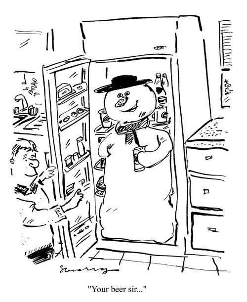 'Your beer sir...'