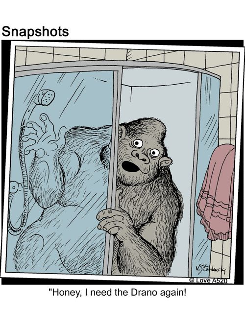 'Honey, I need the Drano again!'