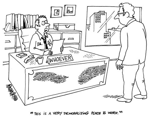 'This is a very demoralizing place to work.'
