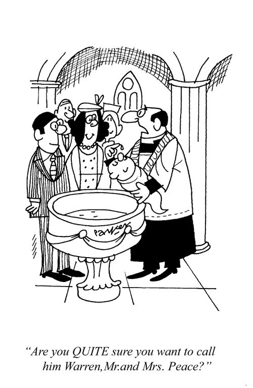 'Are you quite sure you want to call him Warren,Mr.and Mrs.Peace?'