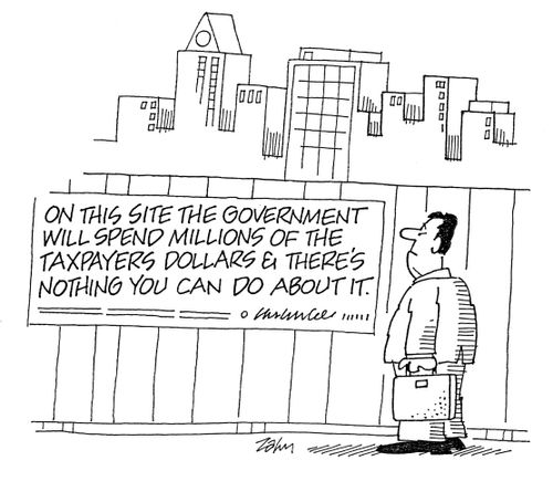 On this site the government will spend millions of taxpayers dollars and there's nothing you can do about it.