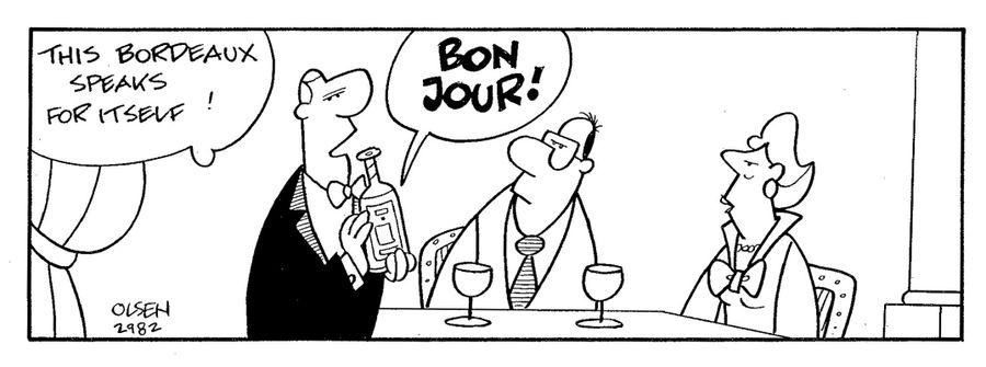 this bordeaux speaks for itself