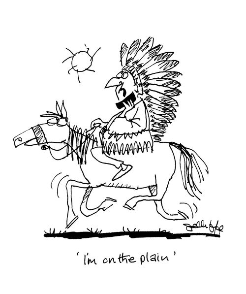 'I'm on the plain.'