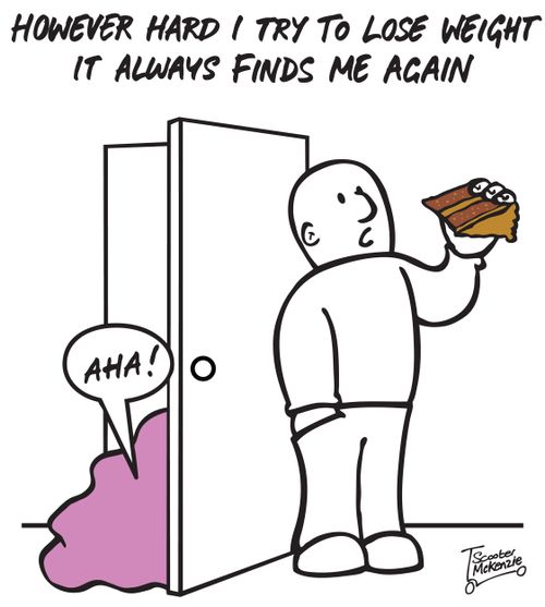 'However hard I try to lose weight, it always finds me again.'