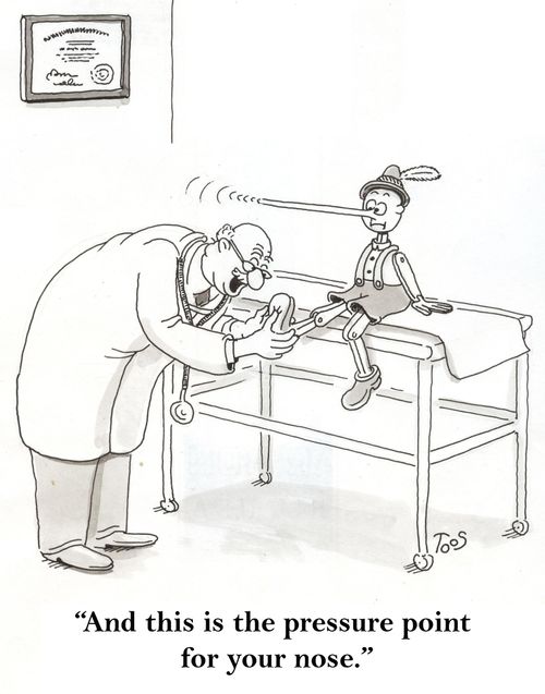 'And this is the pressure point for your nose.'