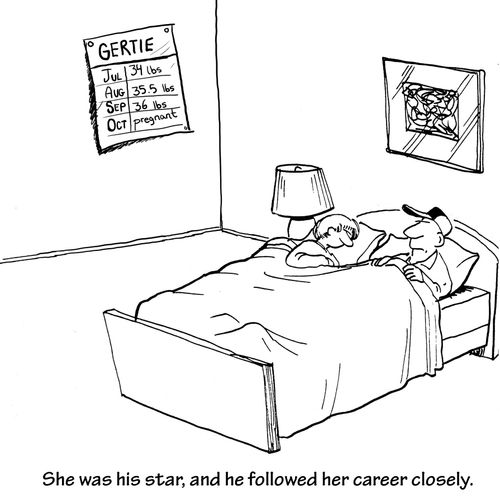 She was his star, and he followed her career closely.
