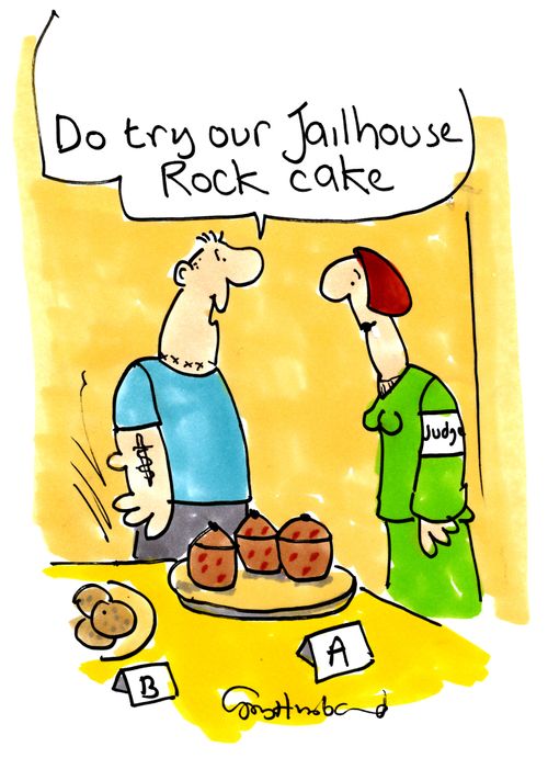 'Do try our jailhouse rock cake.'