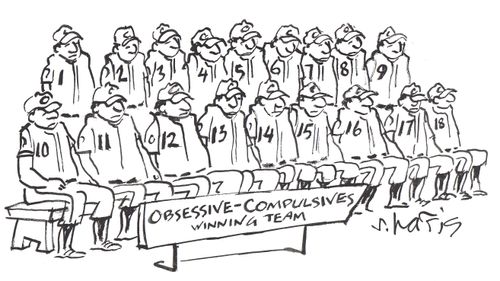 'Obsessives-Compulsives winning team'