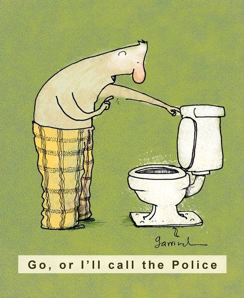 Go, or I'll call the police.