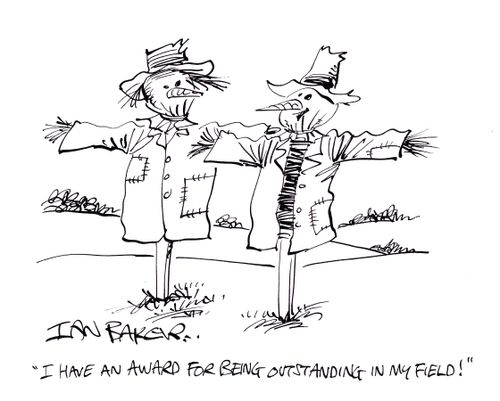 'I have an award for being outstanding in my field!'