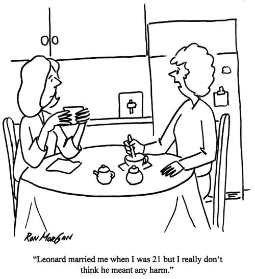 'Leonard married me when I was 21 but I really don't think he meant any harm.'