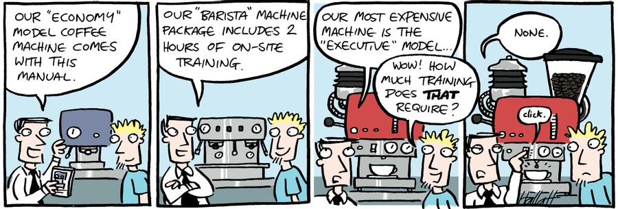 Coffee Cartoon - Espresso Machines
