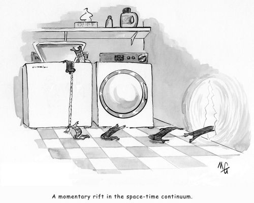 'A momentary rift in the space-time continuum.'