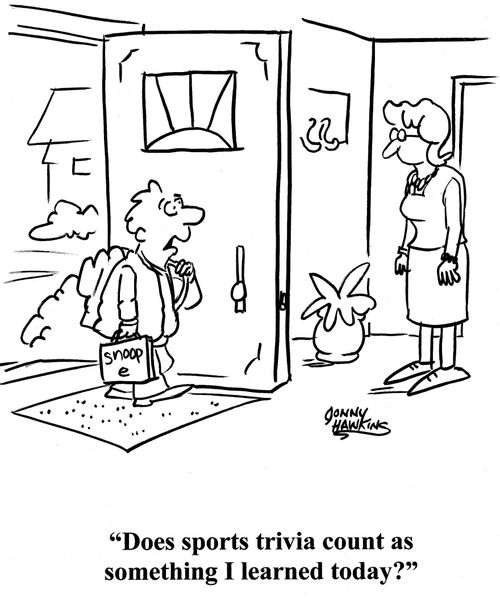 'Does sports trivia count as something I learned today?'