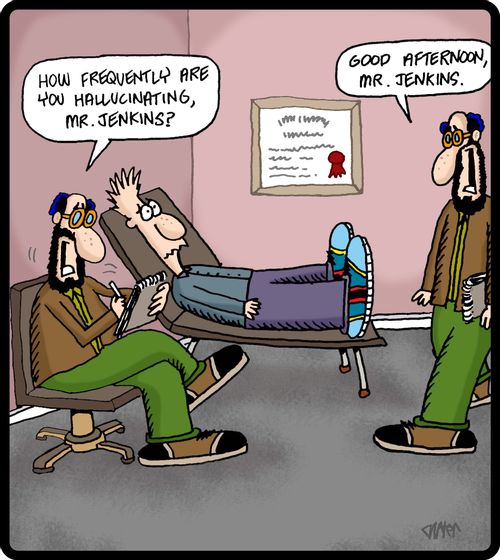 'How frequently are you hallucinating, Mr, Jenkins'