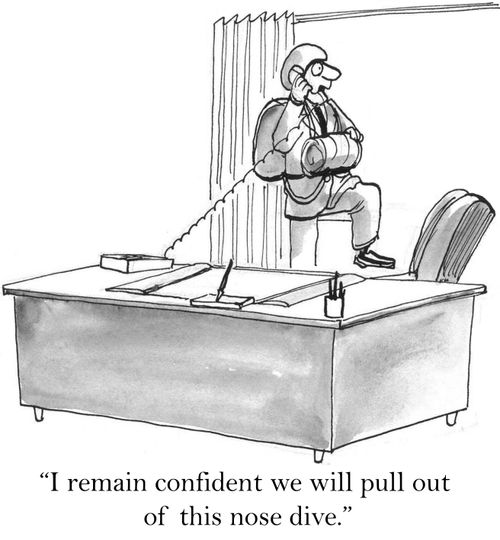 'I remain confident we will pull out of this nose dive.'