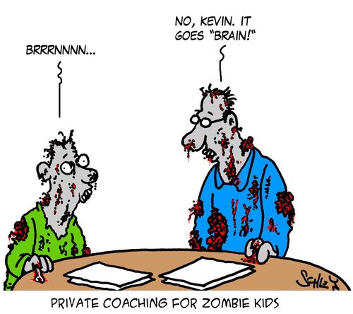 Private coaching for zombie kids