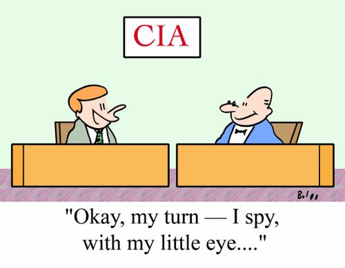 'Okay, my turn - I spy, with my little eye....'