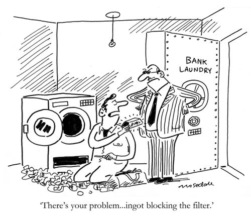 'There's your problem...ingot blocking the filter.'