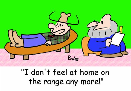 'I don't feel at home on the range any more!'