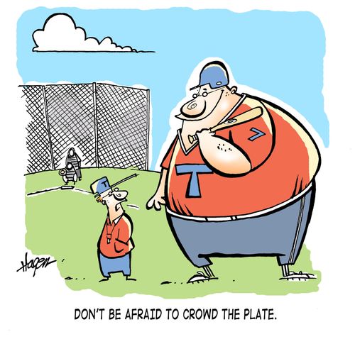 'Don't be afraid to crowd the plate.'