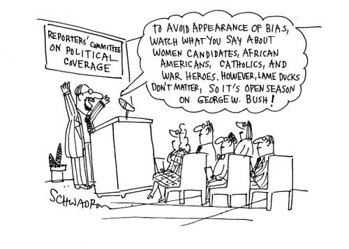 Reporter's Committee on political coverage - bias