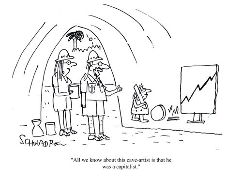 'All we know about this cave-artist is that he was a capitalist.'