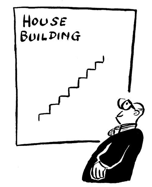 House building chart (like steps).