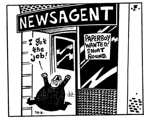 Paperboy wanted! Short round.