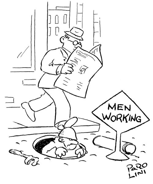 Men Working.
