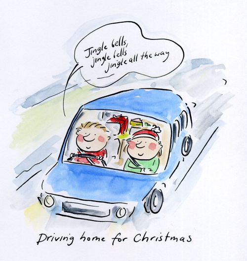 Driving home for Christmas.