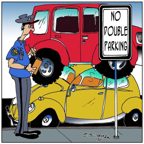 No double parking.