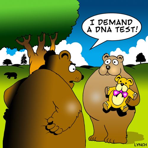 'I demand a DNA test.'