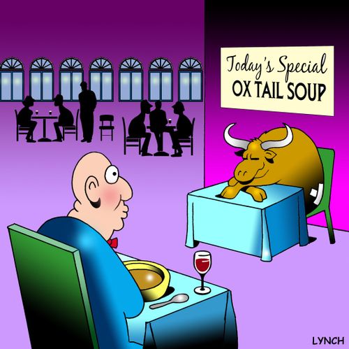 Today's special - Ox tail soup.