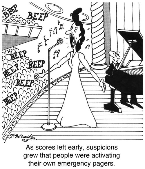 As scores left early, suspicions grew that people were activating their own emergency pagers.