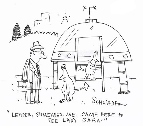 'Leader, shmeader... We came here to see Lady Gaga.'