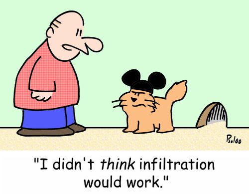 'I didn't THINK infiltration would work.'