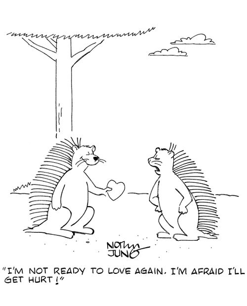 'I'm not ready to love again. I'm afraid I'll get hurt!'