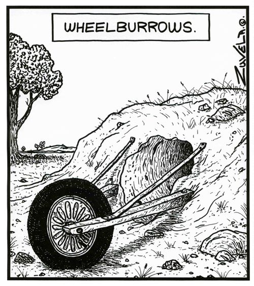 Wheelburrows.