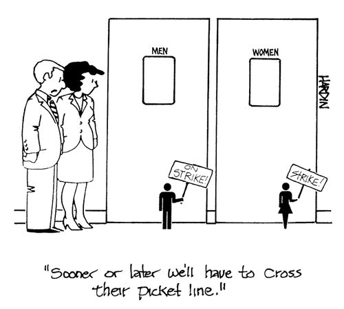 'Sooner or later we'll have to cross their picket line.'
